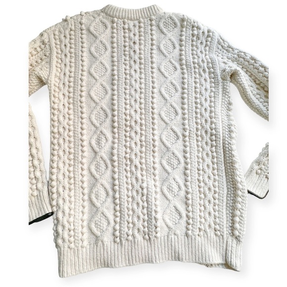 3.1 Phillip Lim cotton blend cable knit side zip sweater, Size XS, Ivory - Picture 7 of 14